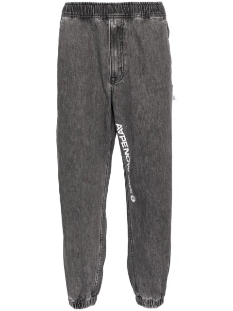 AAPE BY *A BATHING APE® tapered-leg jeans Black APT6912XXN