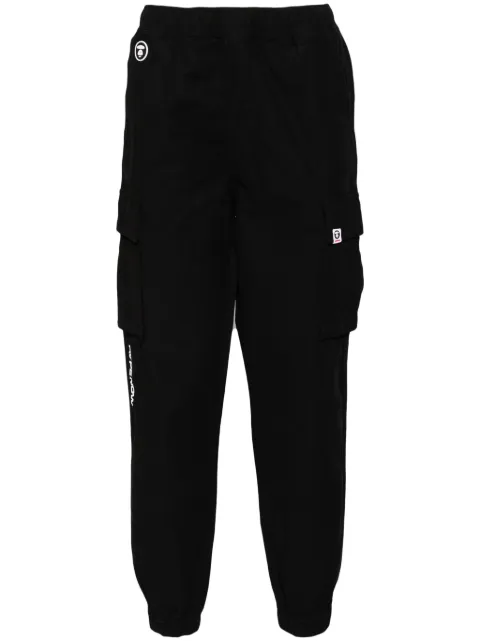 AAPE BY *A BATHING APE® tapered-leg cargo trousers Black APTB660XXN