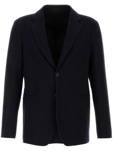 Giorgio Armani stretch buttoned blazer Blue GM000003TE11183