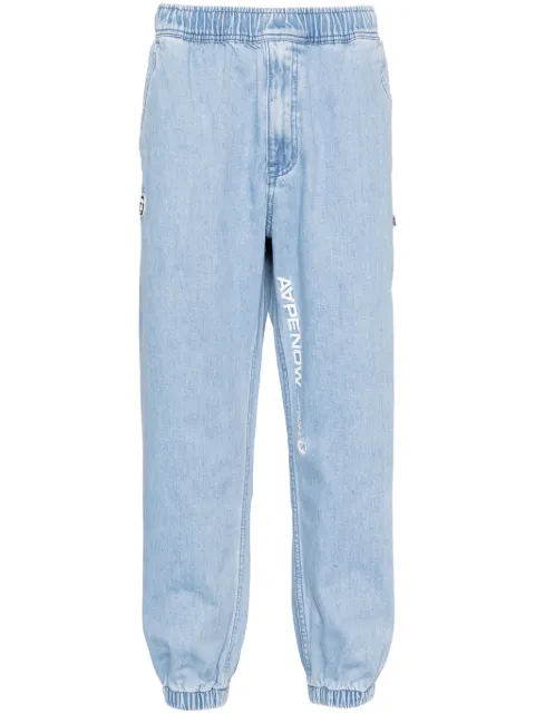 AAPE BY *A BATHING APE® tapered-leg jeans Blue APT6912XXN