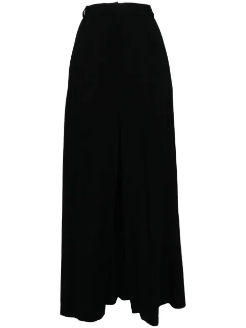 pushBUTTON pleated A-line skirt Black PB2440412WBLK