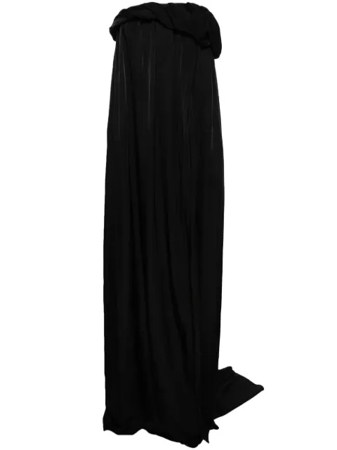 pushBUTTON irregular tube maxi dress Black PB2440504W