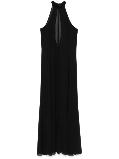 Patrizia Pepe sheer maxi dress Black 2A2857A501