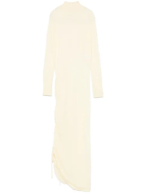 Alaïa fine-knit midi dress Neutrals AA9R24896M894