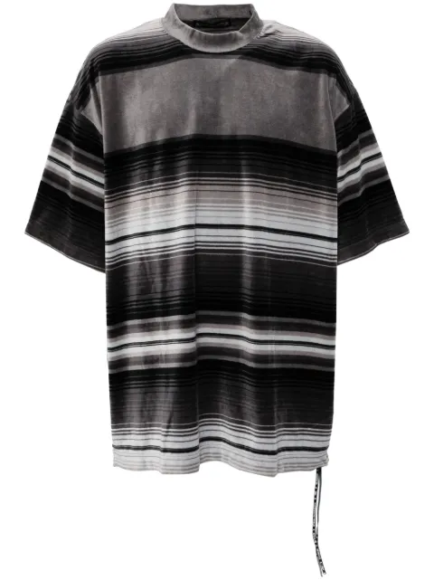 Mastermind World striped T-shirt Grey MW24S13TS018