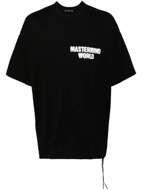 Mastermind World spray-paint effect T-shirt Black MW24S13TS051BLK