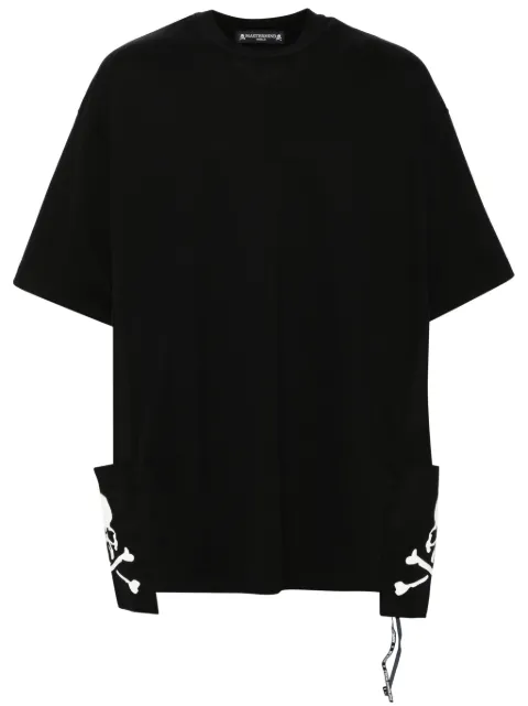 Mastermind World logo print short sleeves T-shirt Black MW24S13TS037BLKWHT