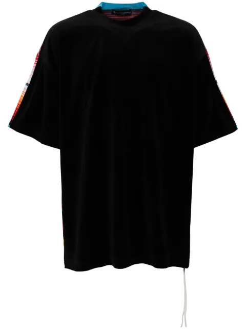 Mastermind World panelled T-shirt Black MW24S13TS014BLKMULTI