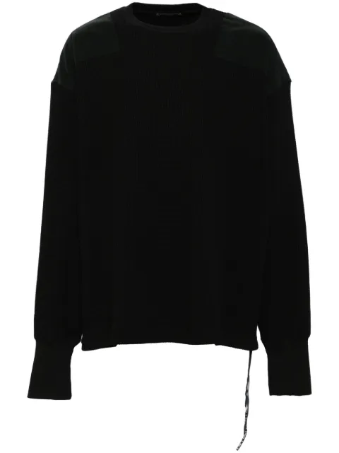 Mastermind World patchwork sweater Black MW24S13TS027