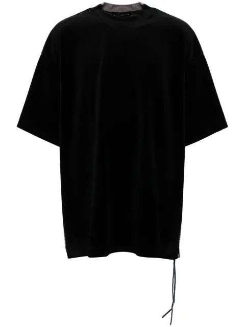 Mastermind World logo print short sleeves T-shirt Black MW24S13TS014BLKMONO