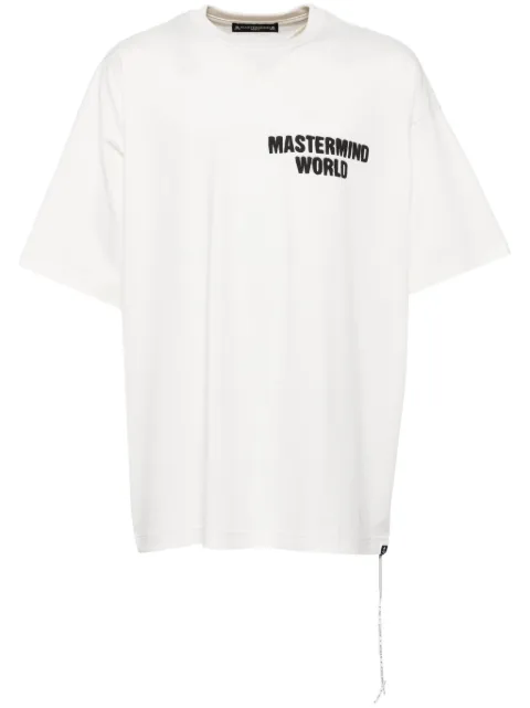 Mastermind World spray paint T-shirt White MW24S13TS051WHT