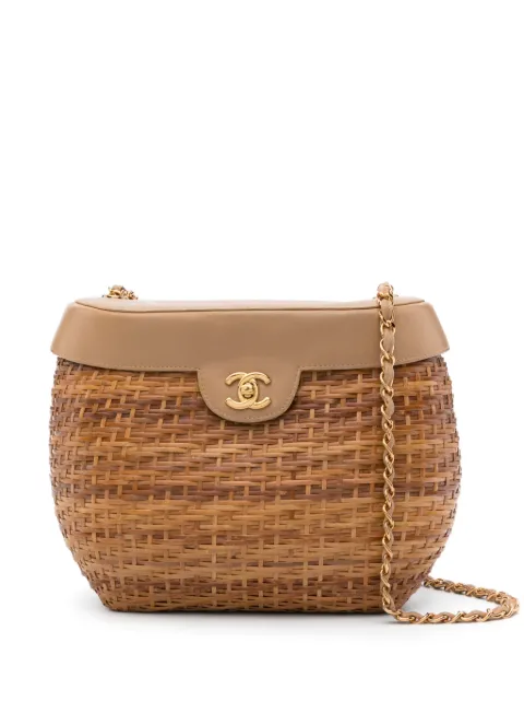 CHANEL Pre-Owned Basket shoulder bag Brown CHANELBASKET