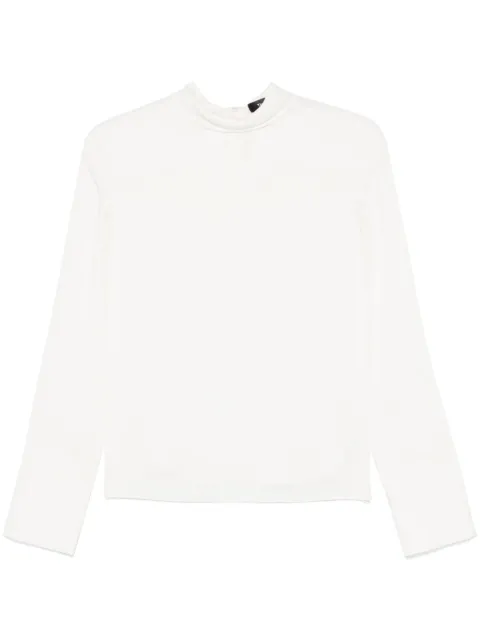 Theory scarf-detail silk blouse Neutrals O0802503