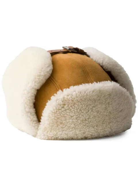 Prada suede shearling trapper hat Brown 2HC3952C5A
