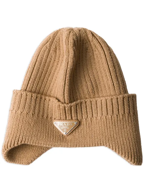 Prada wool beanie Brown 2HC3892DZL