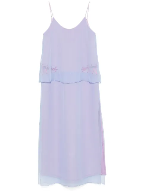 Papa Oppong layered maxi dress Purple POSS2510