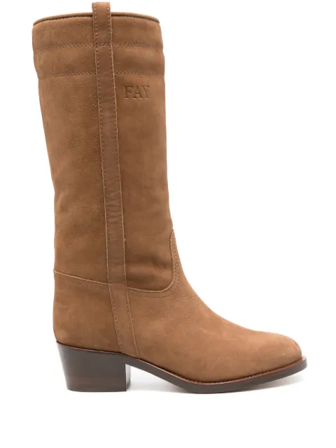 Fay 45mm suede boots Brown MCW6640FI60TMM