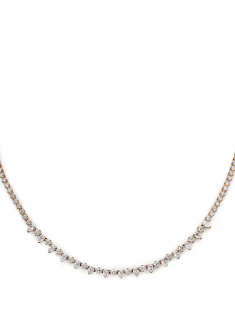 Jewels Aficionado 18kt rose gold Tennis diamond necklace Pink JAN17DRG