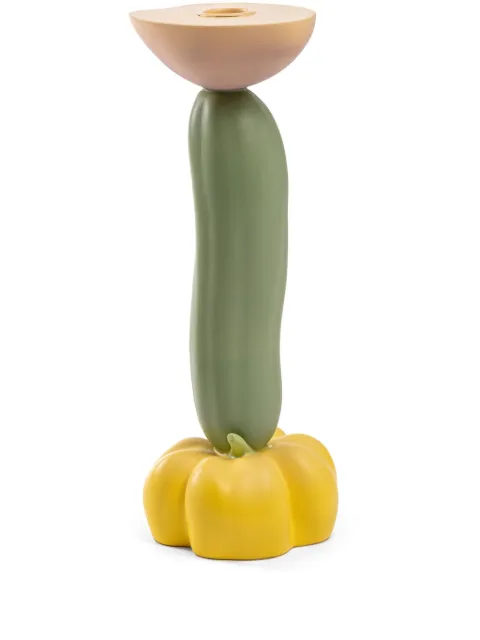 Seletti Vitamin Cucumber candle holder (26.5cm) Green 15375