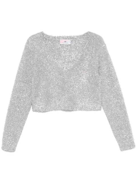 Chiara Ferragni lurex sweater Grey 77CBFH06CMH54