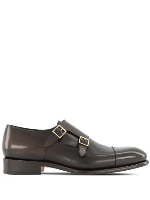 Santoni monk strap shoes Brown MCCR11652MC1HVSYE89