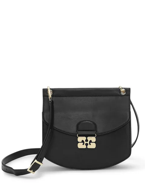 GANNI small Apo-G crossbody bag Black A6449