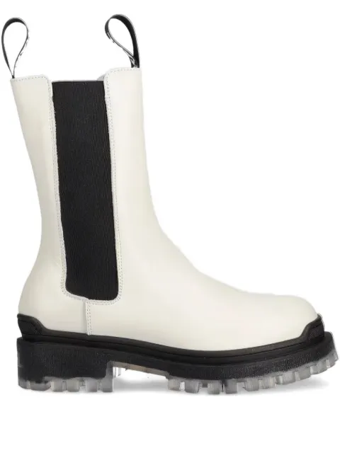 Karl Lagerfeld leather chelsea boots White KL41680