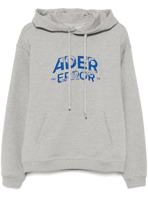 Ader Error logo-embroidered hoodie Grey BN25FYHD0101