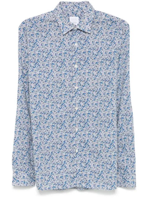 Xacus floral-print shirt Blue 61579428ML
