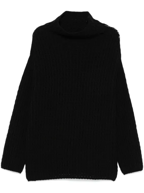 Forme D'expression chunky ribbed-knit sweater Black UM087KNTB