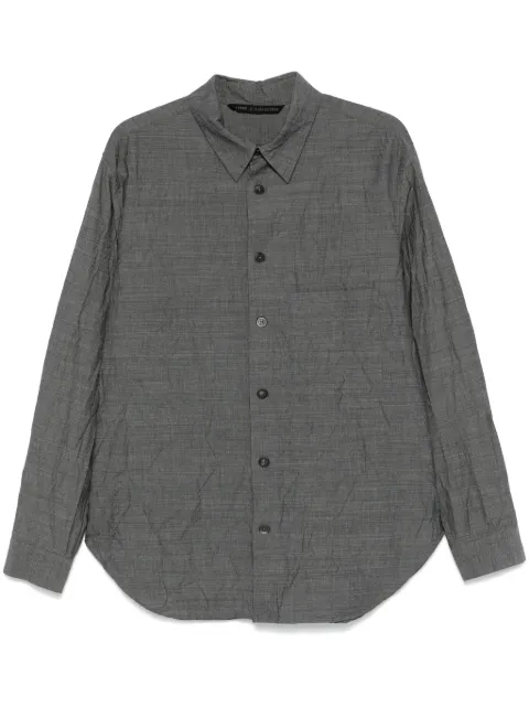 Forme D'expression crinkled shirt Grey HS013BCRG