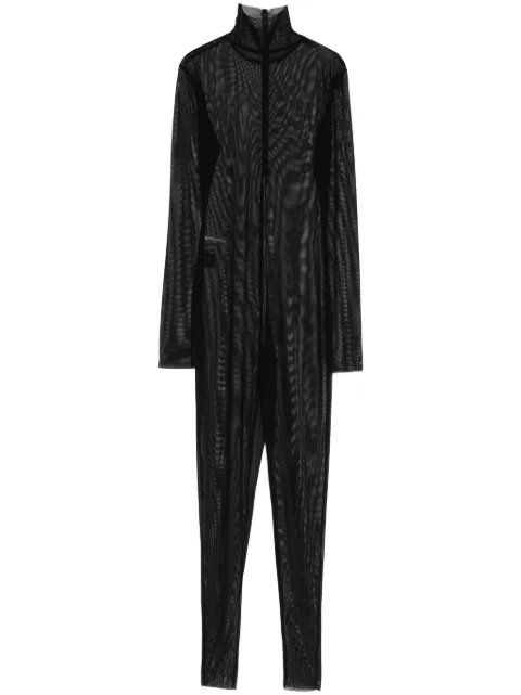 Norma Kamali roll-neck slim-cut catsuit Black ST423JMSC28001