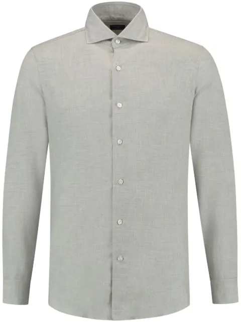Finamore 1925 Napoli cutaway-collar shirt Neutrals 045517C028605