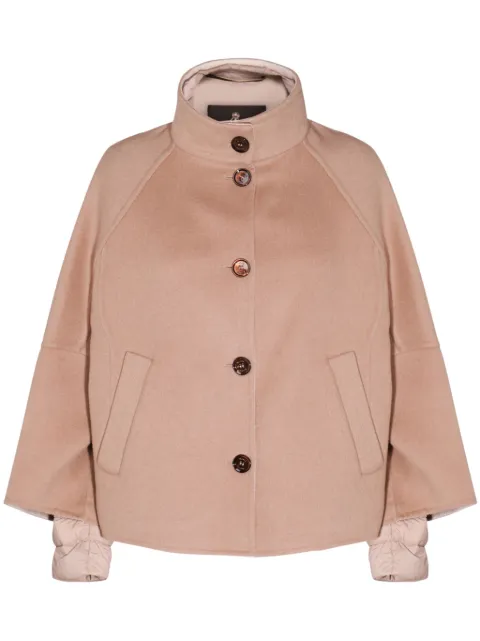 Moorer layered funnel-neck jacket Neutrals MODGI100854CWB
