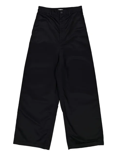 Balenciaga low-crotch wide-leg trousers Black 704759TKPT24