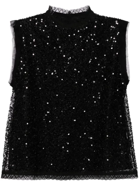 SHIATZY CHEN Libre collection sequin top Black 640654