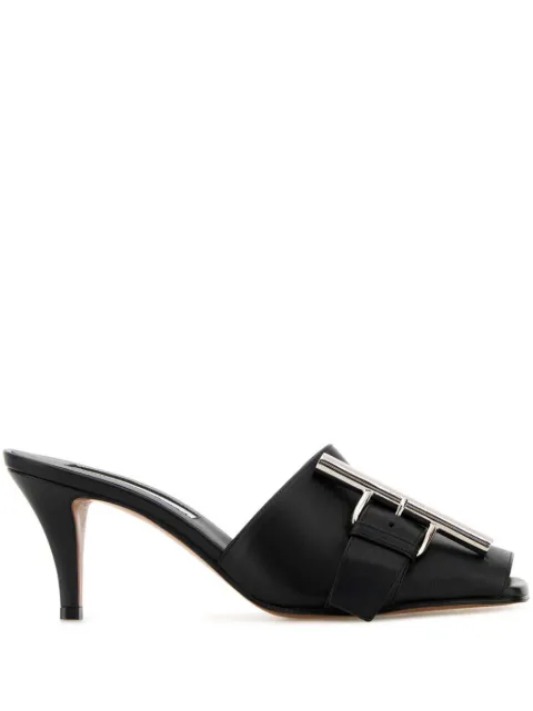 Alexander McQueen 70mm leather sandals Black 808167WHABS