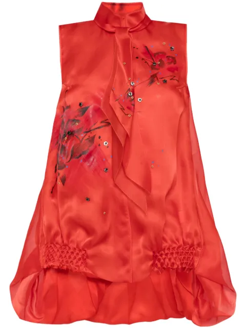 SHIATZY CHEN floral print vest Red 640174