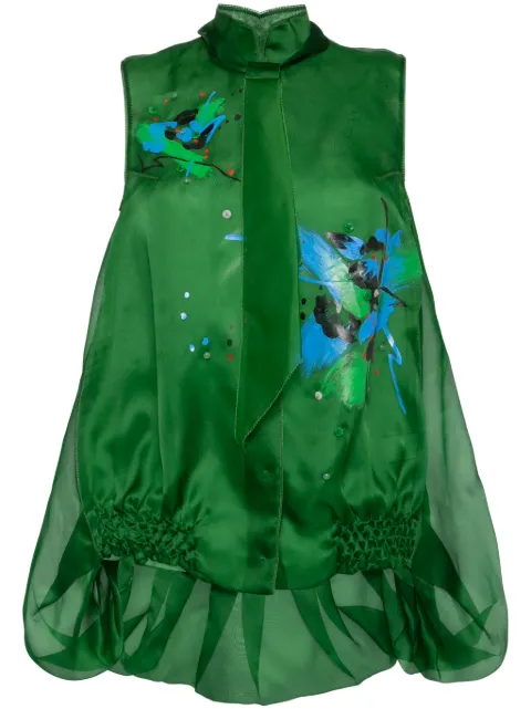 SHIATZY CHEN floral print vest Green 640174