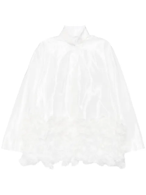 SHIATZY CHEN lace embroidery oversized jacket White 640696