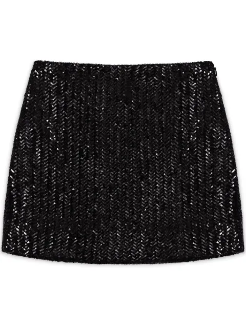 ANINE BING Tierra mini skirt Black A0410334BLK35