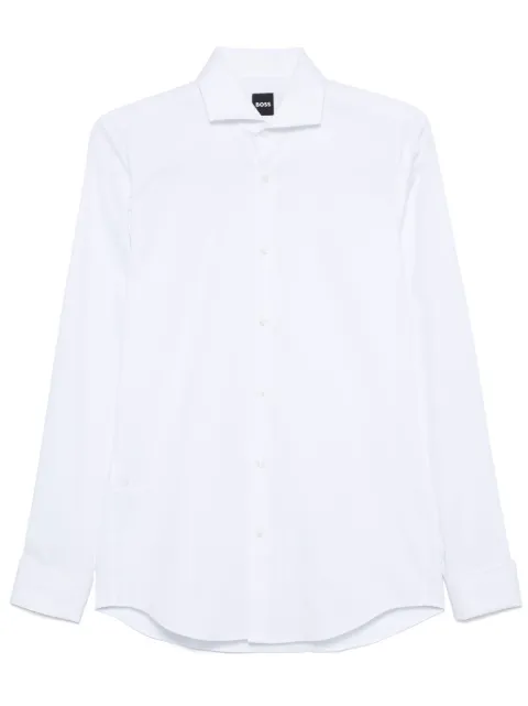 BOSS micro-striped shirt White 50519935
