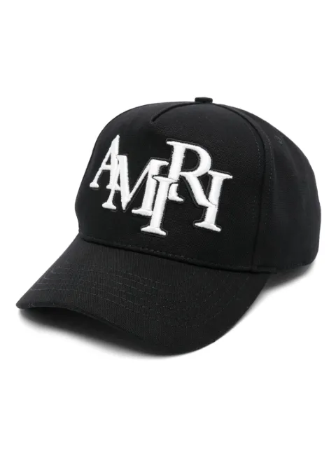 AMIRI Staggered-logo cap Black AMHACP1039
