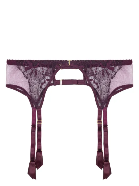 Fleur Of England Eliza suspender belt Purple ELIZASUSPENDERBELT