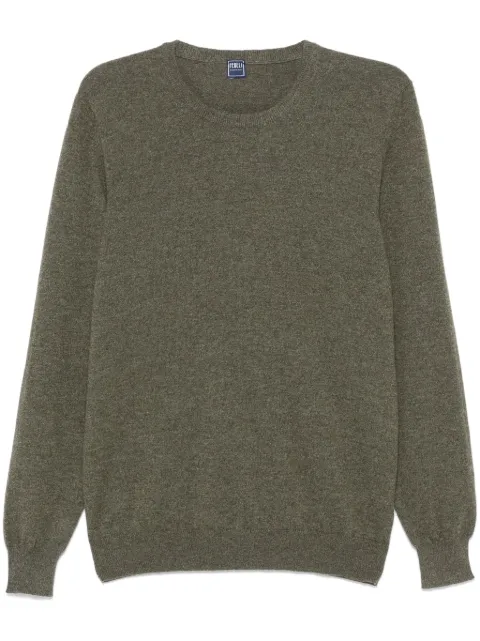 Fedeli mélange-effect sweater Green 7UI07001