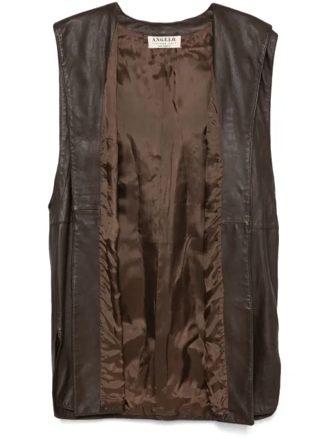 A.N.G.E.L.O. Vintage Cult 1970s leather gilet Brown ANG450HMC