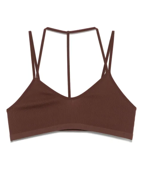 ANDREĀDAMO fine-ribbed bra Brown ADPF24BS01034