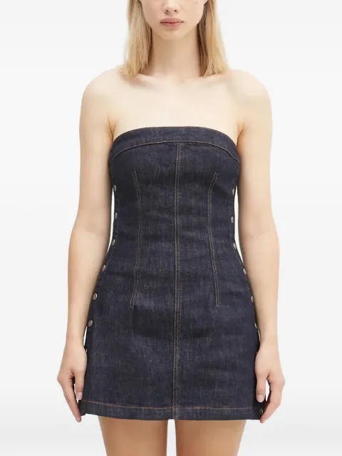 Ksubi Hotline Original Snaps strapless dress Black WFA24DR002
