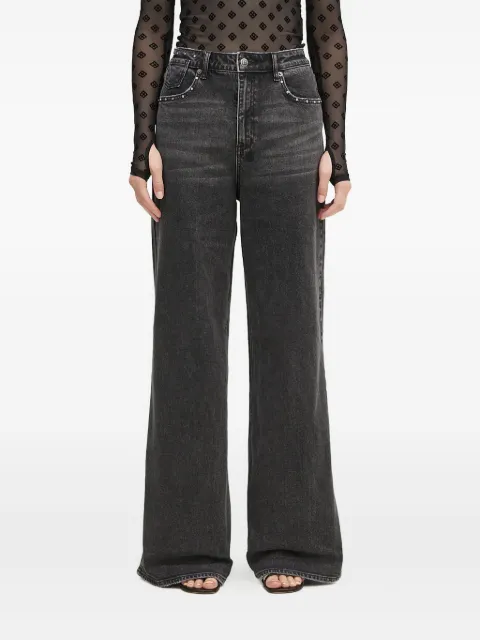 Ksubi Strider Stretch Lovestruck cross detail jeans Black WPF24DJ022