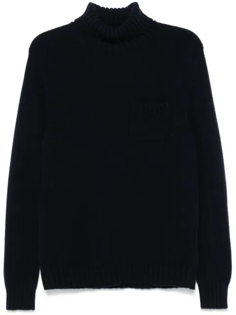 Fedeli turtleneck sweater Blue 7UI06077
